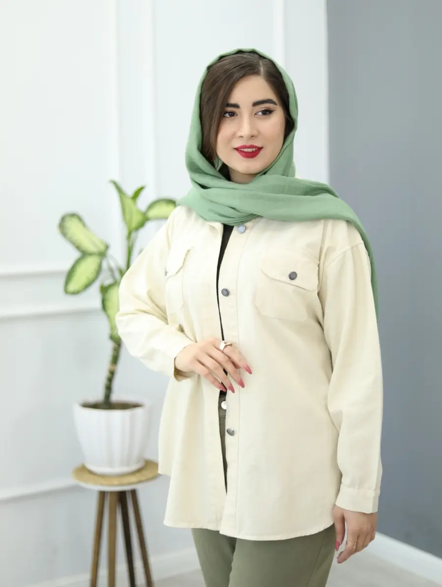 شومیز کتان گلبو